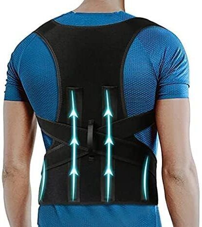 Back Brace Posture Corrector Belt For Lower And Upper Back Pain Relief Back / Lumbar Support-image-2