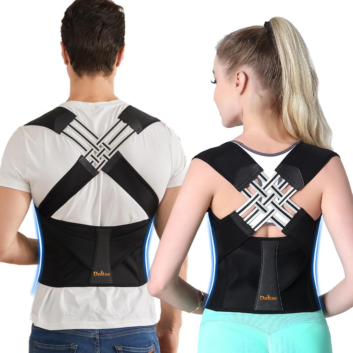 cozyzoro DOLTAS Neoprene X-Cross Posture Corrector Belt Shoulder Support-picture-21