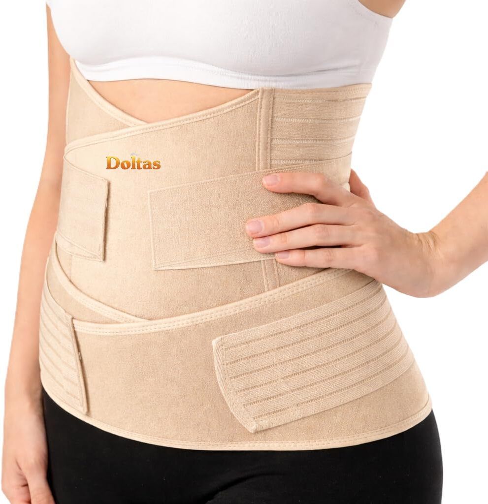 3-in-1 C-Section Post Pregnancy Belt for Tummy Support, Free Size Abdominal Belt-image-26