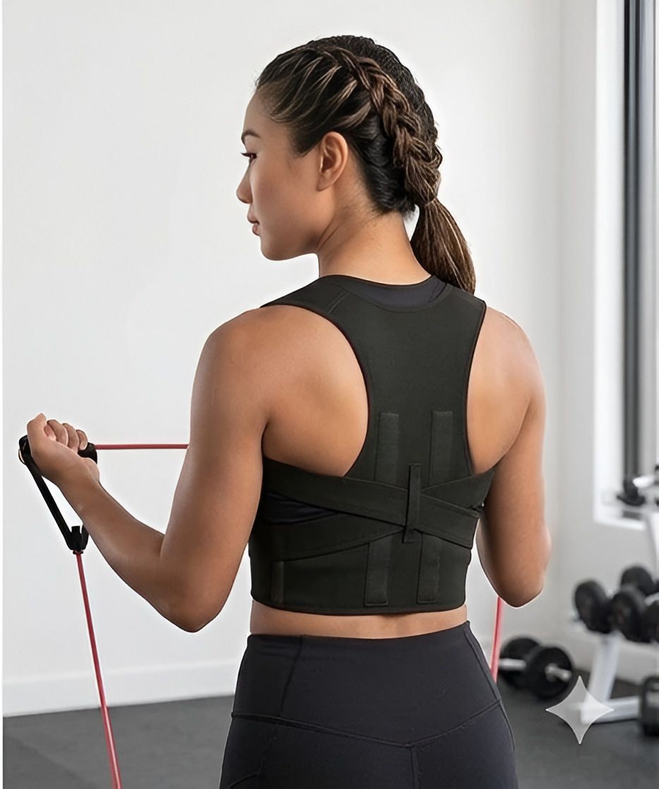 firetook Adjustable Back SupportSpine Alignment|Shoulder Support|For Back Pain Relief| Posture Corrector-picture-10