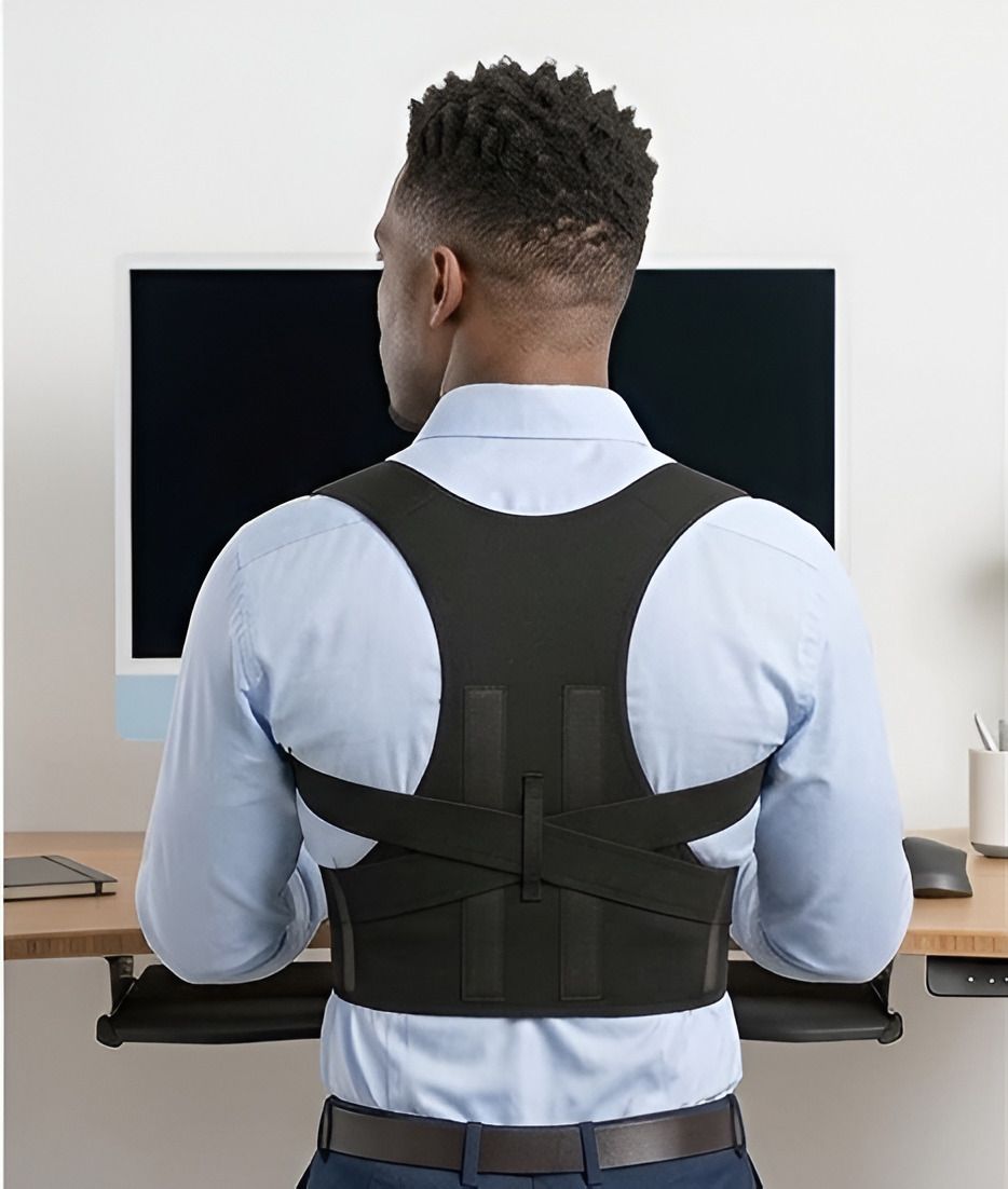 Adjustable Back Support |Spine Alignment|Shoulder Support For Back Pain Relief| Posture Corrector-image-32