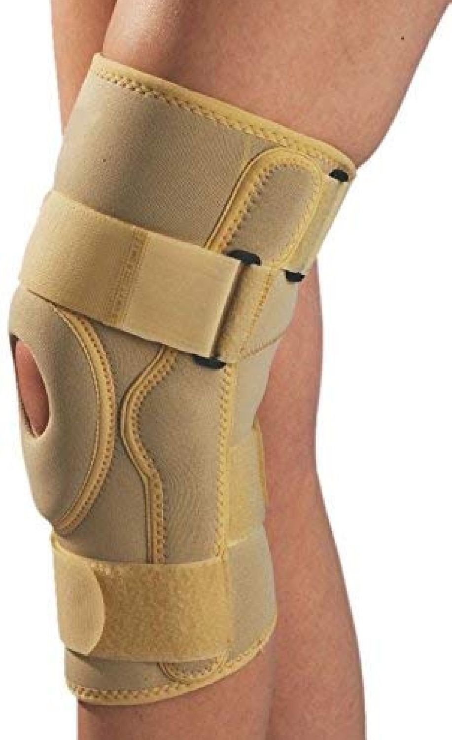 Functional Knee Support Open Patella Hinge Knee Support Beige Knee Support Knee Support