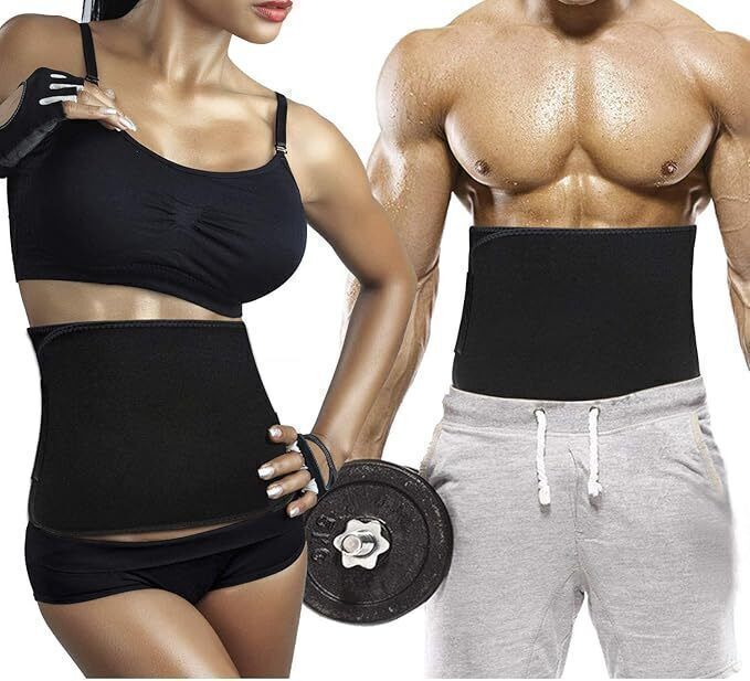 sweet sweat waist trimmer Support Belt (Waist & Back Support) - For Men & Women Abdominal Belt (pink ) Back / Lumbar Support-picture-32
