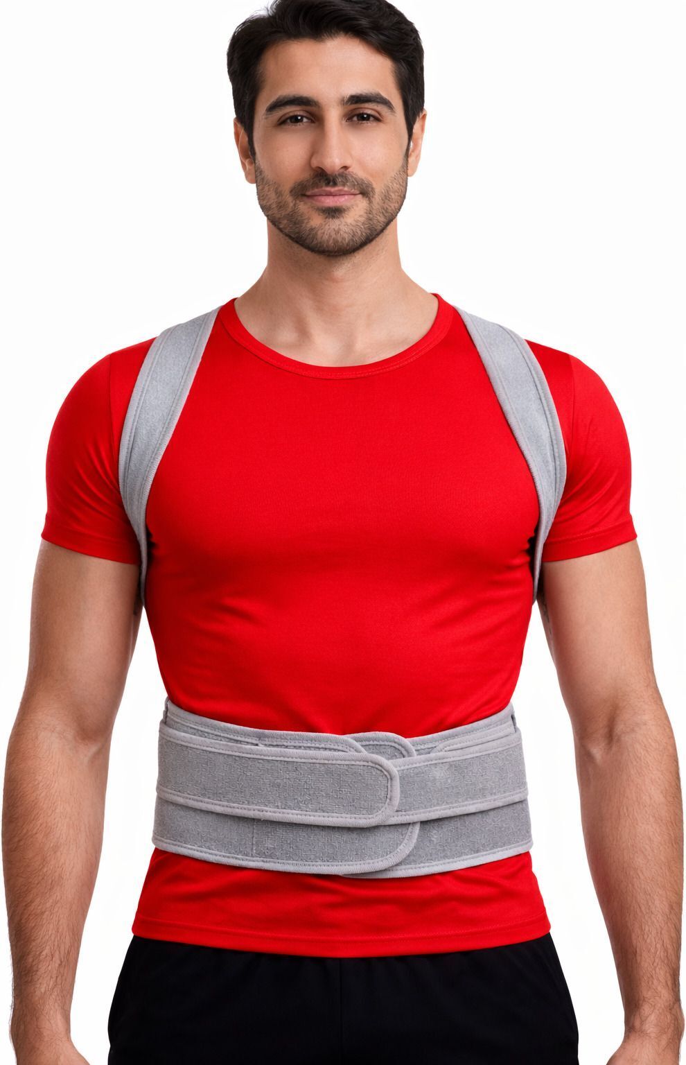 Free Size Posture Corrector Belt for Men & Women Back Support Brace Shoulder Support-image-1