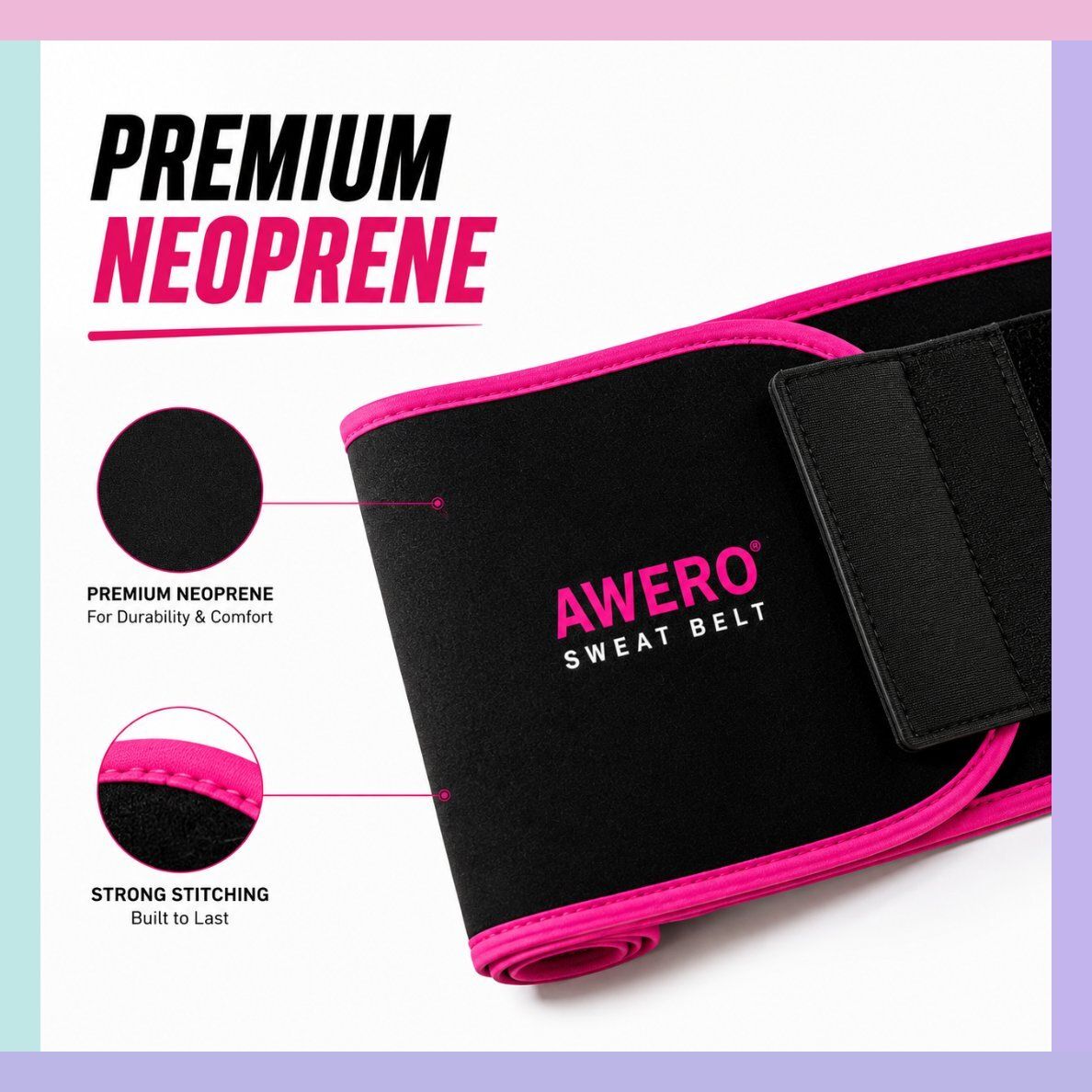 Neoprene Waist Support Running for Women Abdominal Belt-image-1