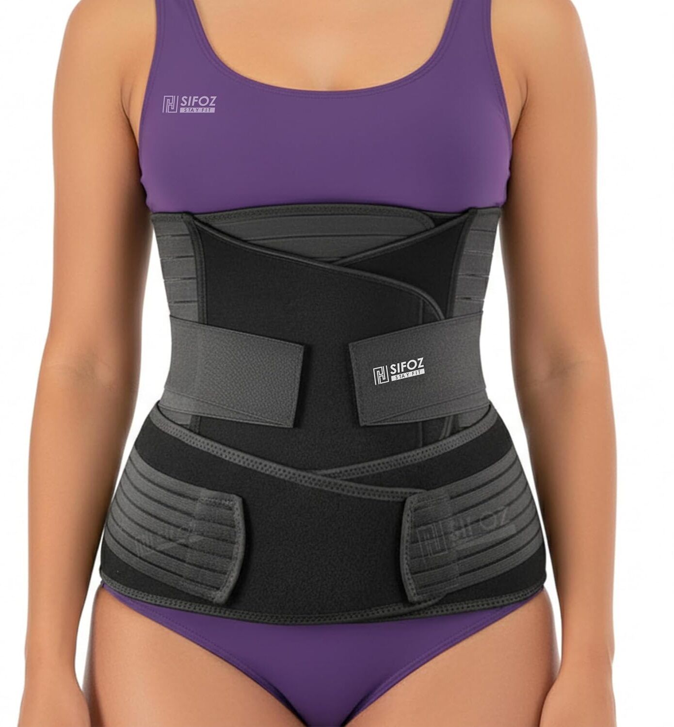 sifoz Neoprene 3-in-1 Postpartum Belly Belt | Abdominal & Back Support, Free Size Back / Lumbar Support-picture-23