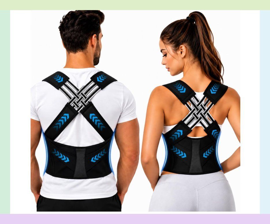 X Cross Shoulder Support Belt Gym Office Home for Gym Back / Lumbar Support-image-45