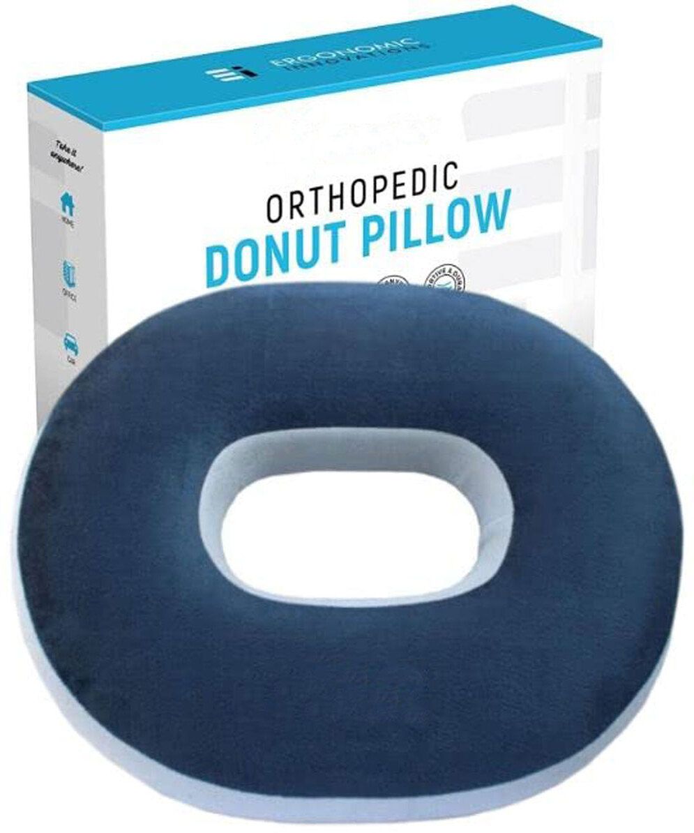 posturo Coccyx Donut Ring Pillow For TailbonePain Piles Haemorrhoid Sciatica BackCushion Back / Lumbar Support-picture-20