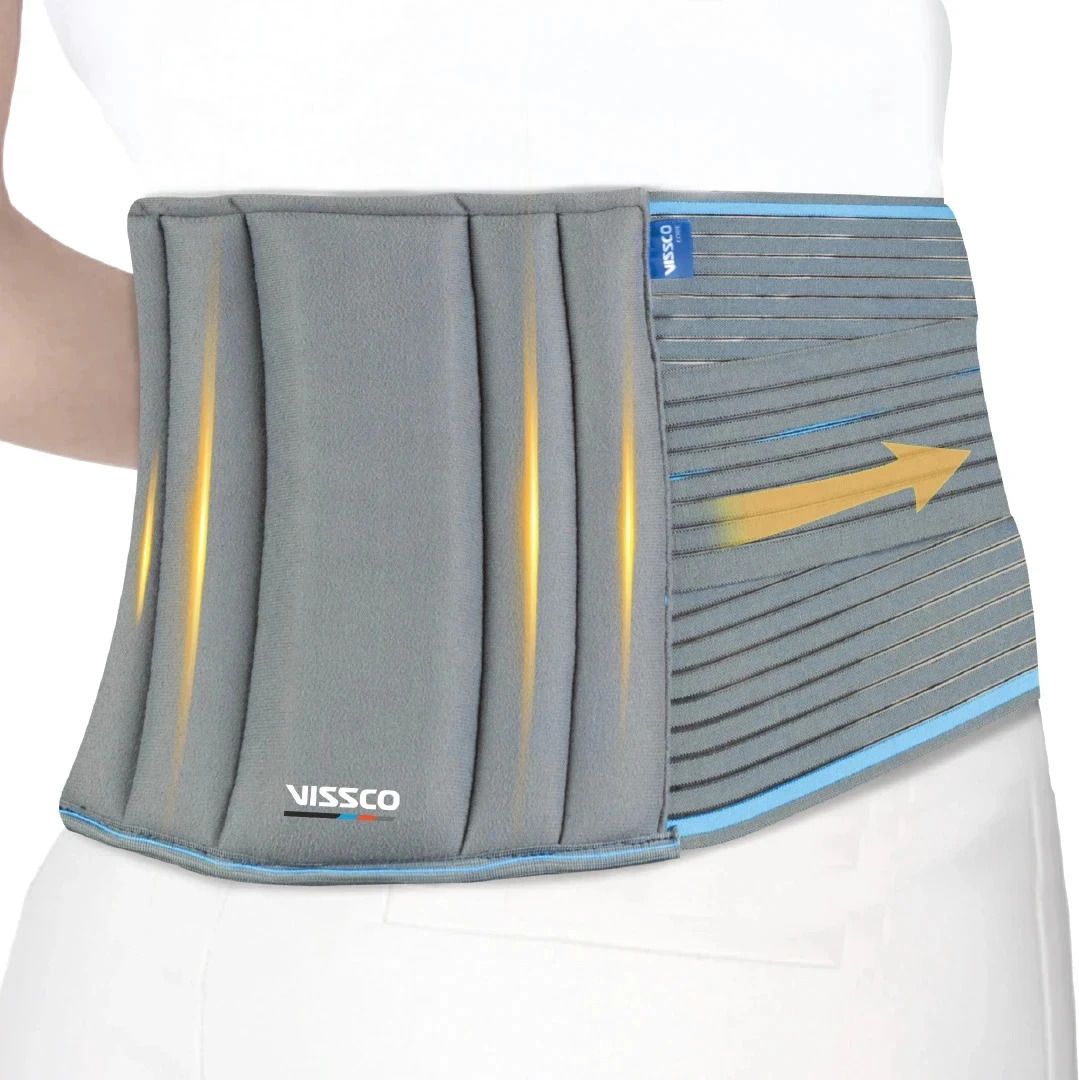 vissco Lumbocare Support Belt Pain solution for Lower Back and Abdomen (Grey) Back / Lumbar Support-picture-16