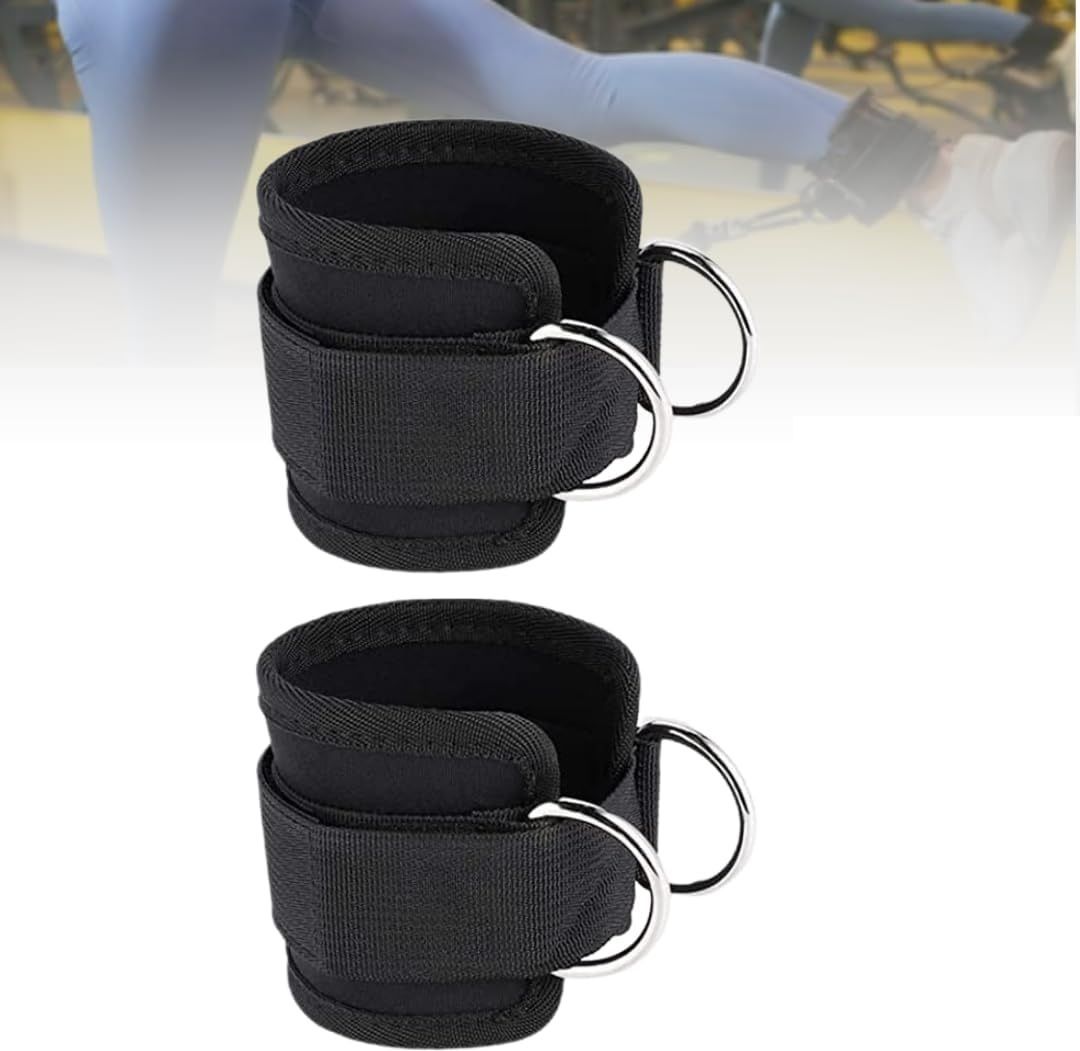 Ankle Straps for Gym Cable Machines Attachment Workout With Heavy D-Ring Buckles Ankle Support-image-22