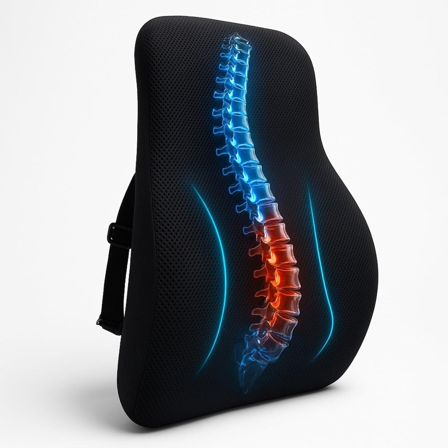 Orthopedic Lumbar Support Cushion Ergonomic Design Memory Foam for Chair & Seats Back / Lumbar Support-image-39
