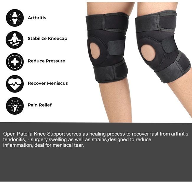 Compression Knee Support for Men & Women, Gym, Running Knee Support-image-7