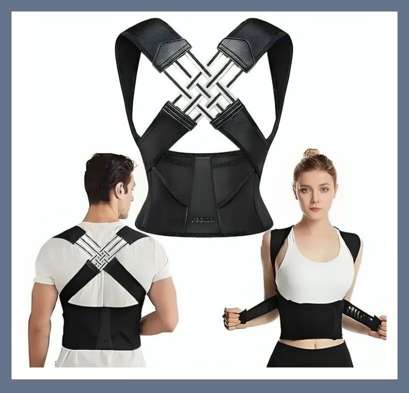 X Cross Posture Corrector Belt Full Back Easy Fit Back / Lumbar Support-image-39