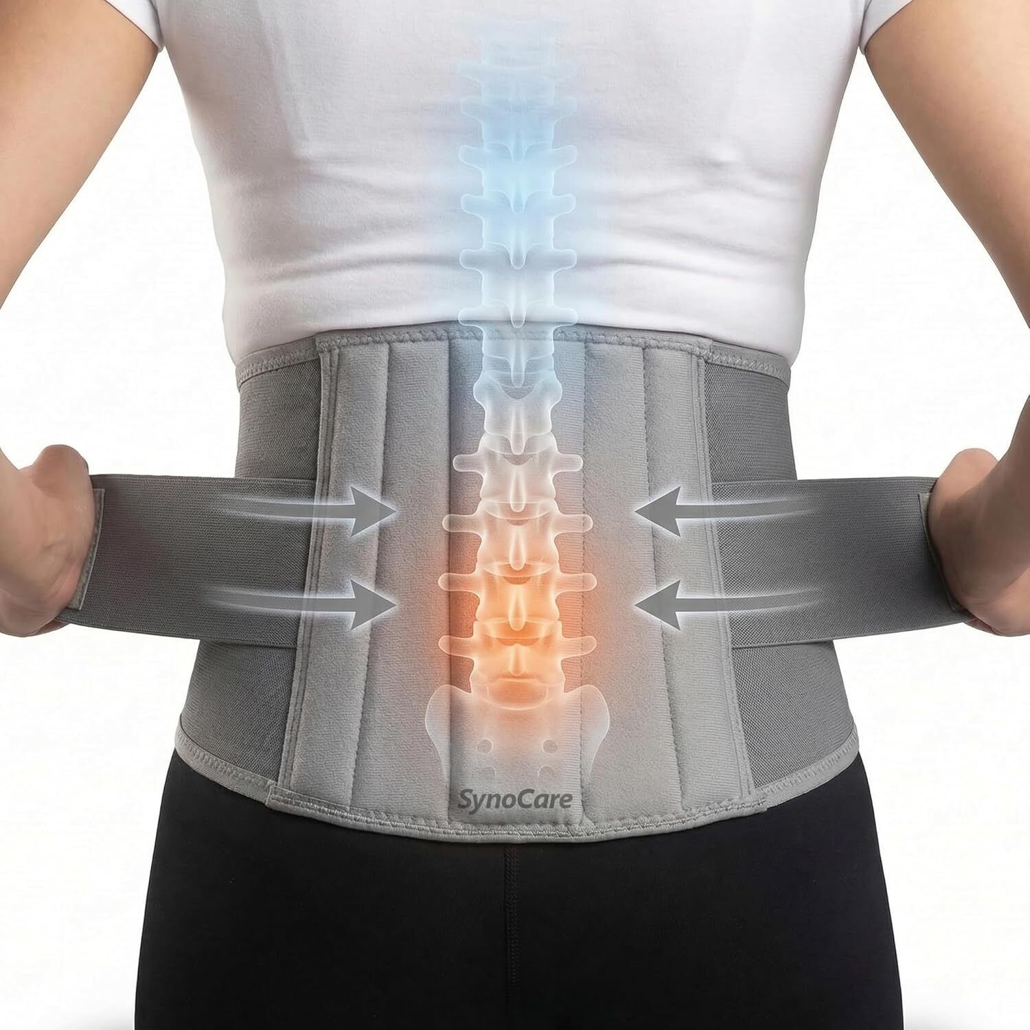 Lumbar Support Belt for Back Pain Relief, Lumbo Sacral Belt for Posture Back / Lumbar Support-image-17