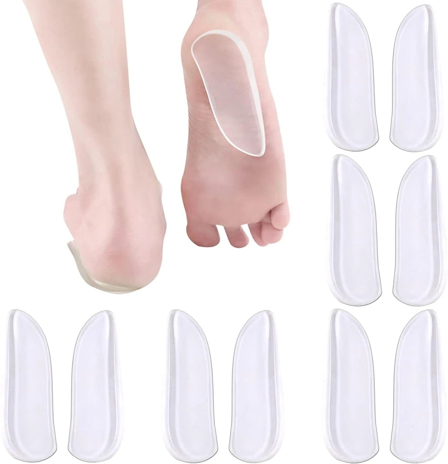 vtake Silicare Silicone Heel Cushion Knock Knee Pain Bow Legs Insole -1 Pair Insole-picture-18