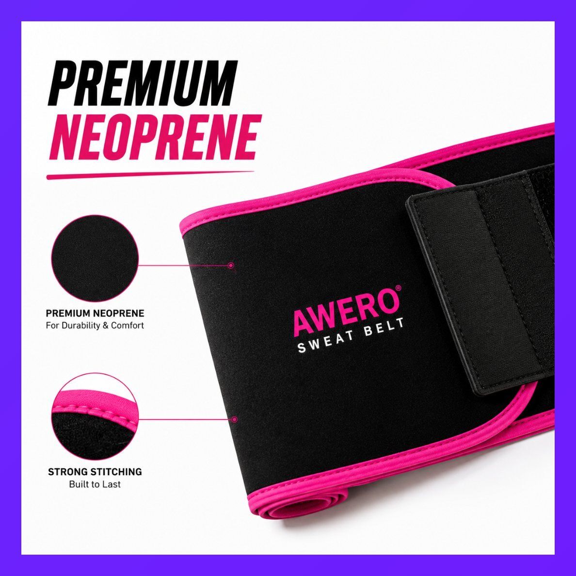 Neoprene Fitness Belt Active for Women Abdominal Belt-image-30