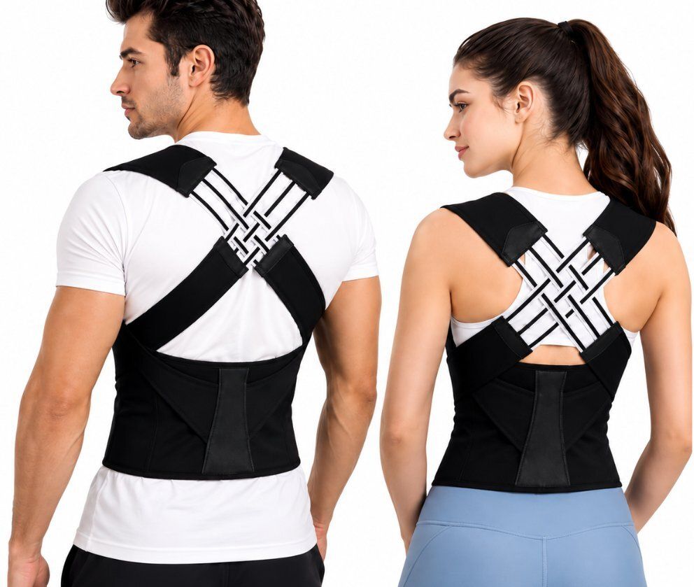 X Cross Shoulder Support Belt Ergonomic Comfort Wear Back / Lumbar Support-image-43