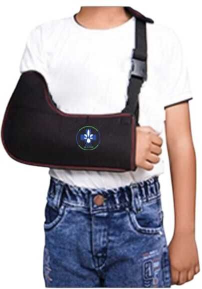 Arm Sling, Comfortable fit | Pack of 1-Child Size for Arm Support (Black) Hand Support-image-41