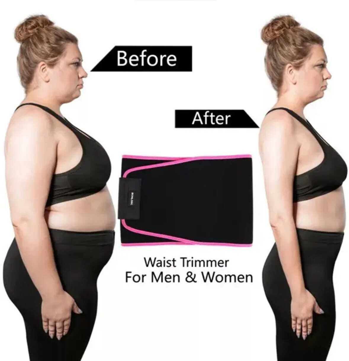 Premium Sweat Slim belt Prefect for Jogging | Weight Loss for Women and Men Back / Lumbar Support-image-45