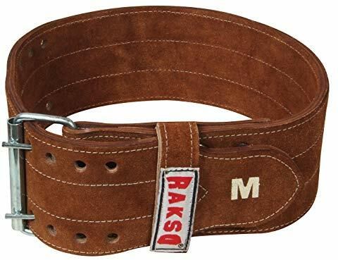 rakso Weight lifting Gym Belt Back Support For Men and Women GOLD LEATHER Abdomen Back / Lumbar Support-picture-28