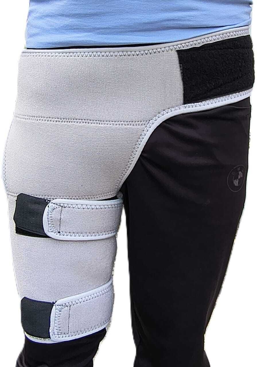Hip Brace For Men and Women - Compression Support Wrap for Hip, Groin, Thigh Supporter-image-47