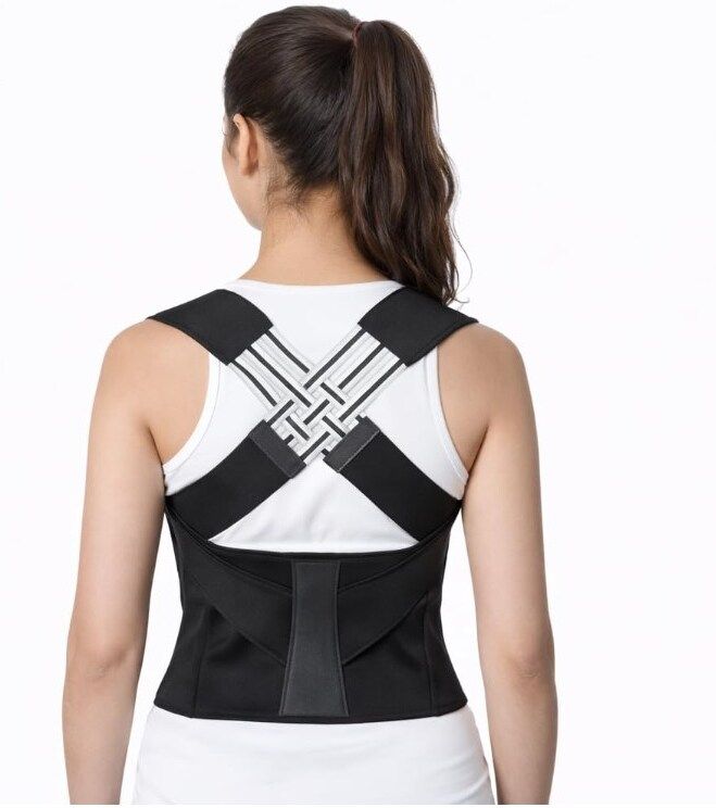 X Cross Shoulder Support Belt Upper Back Support with Lumbar Support Back / Lumbar Support-image-32