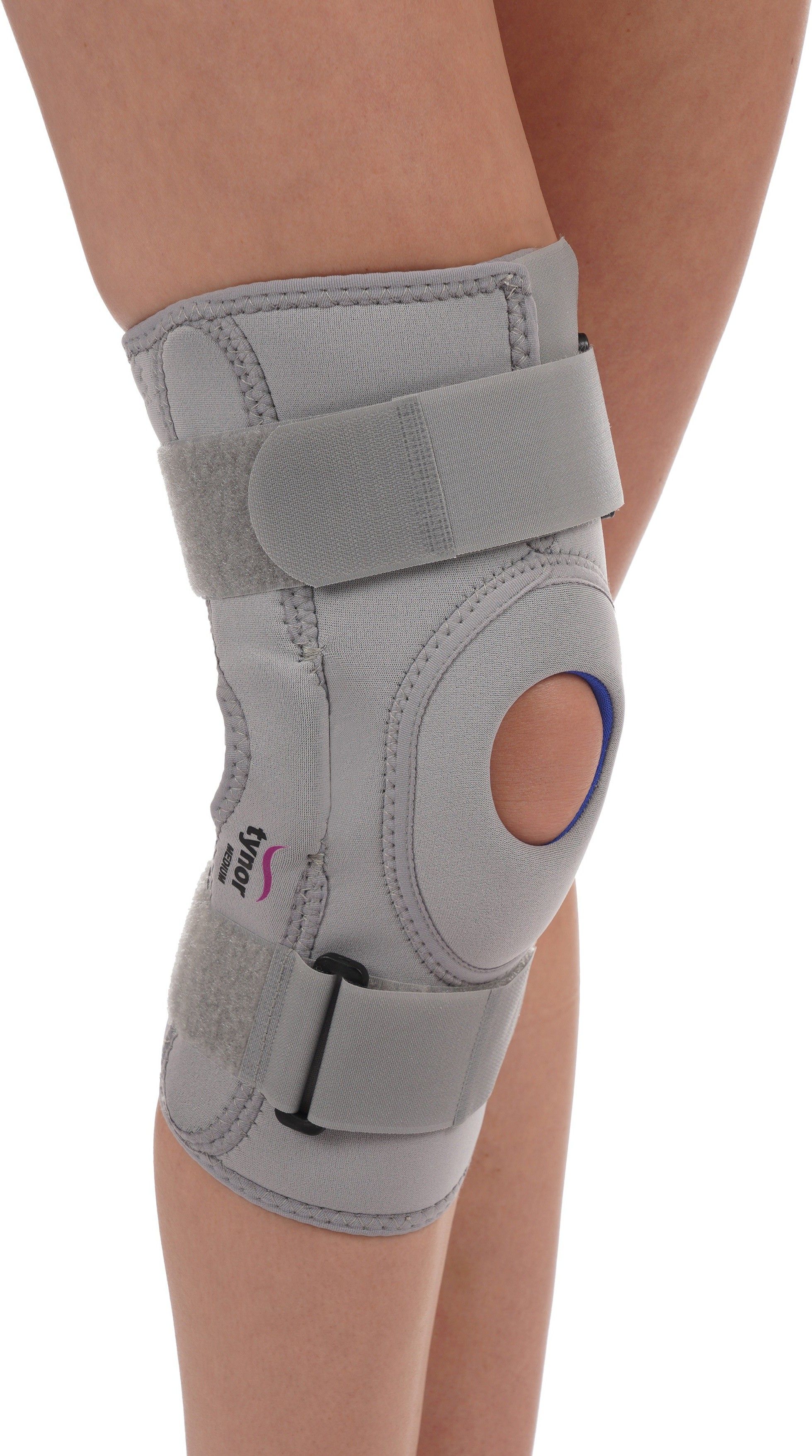 Knee Support Hinged (Neoprene), Grey, Medium, 1 Unit Knee Support-image-1