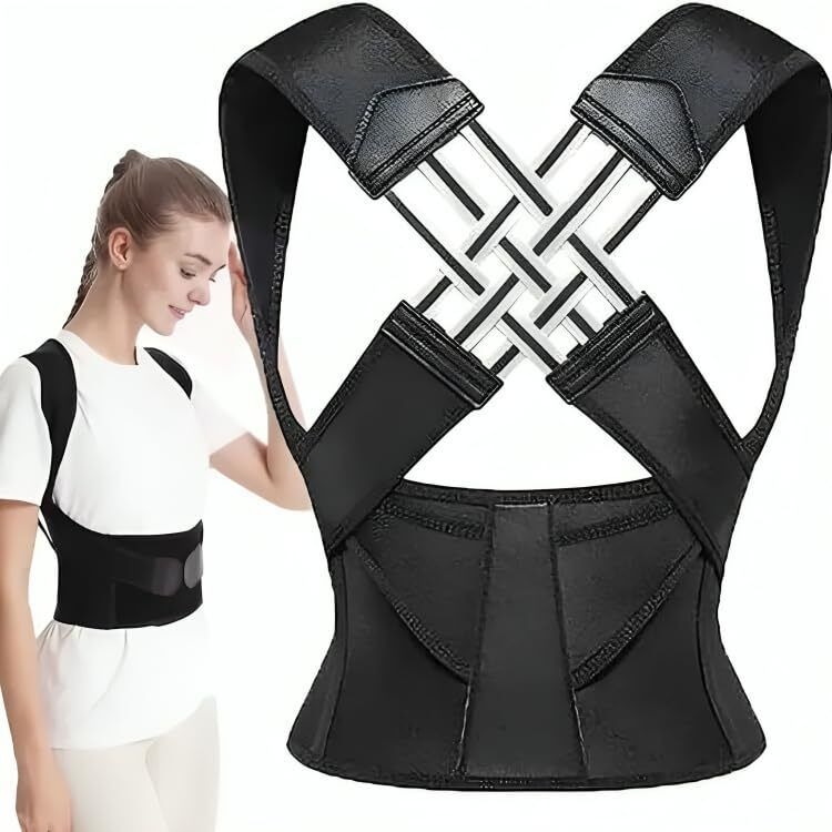 Adjustable Shoulder and Back Posture Belt for Improved Spine Alignment Women, Men, Girls, Boys Lacrosse Shoulder Pad