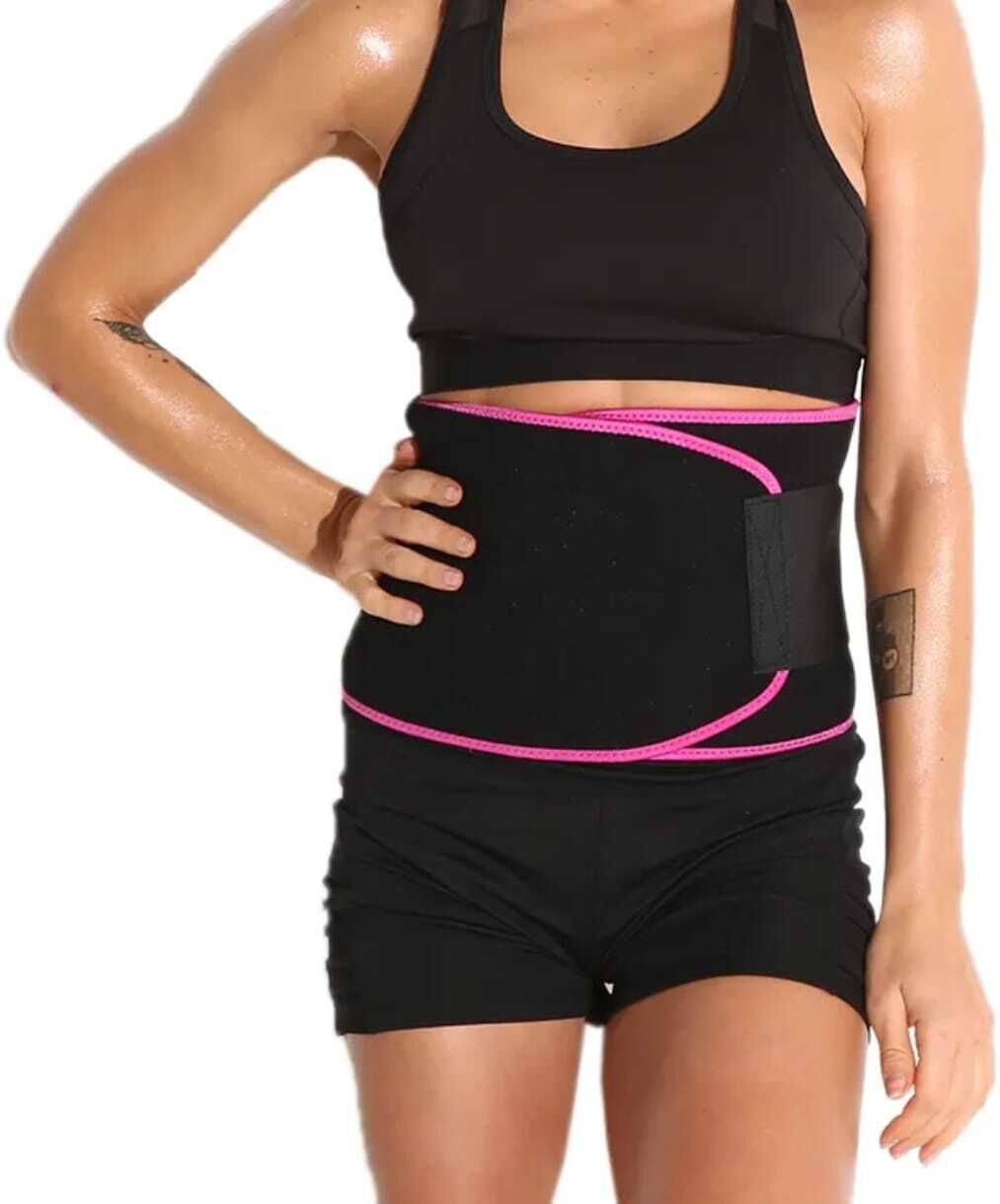 sweet sweat waist trimmer Tummy Sauna Belt for Women & Men Waist Trainer Stomach Wrap Back Support Back / Lumbar Support-picture-37