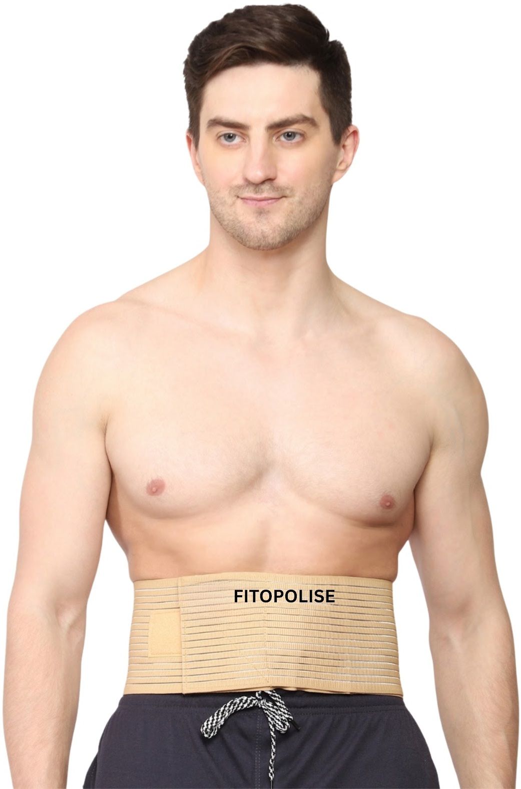 fitopolise Umbilical Hernia Belt | Adjustable Abdominal Support Binder with Compression Pad Abdominal Belt-picture-26