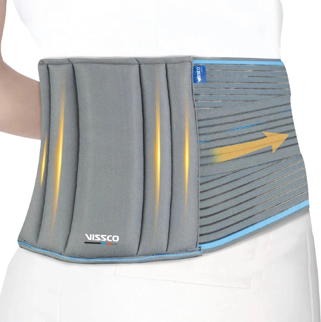 vissco Lumbocare Support Belt Pain solution for Lower Back and Abdomen (Grey) Back / Lumbar Support-picture-0