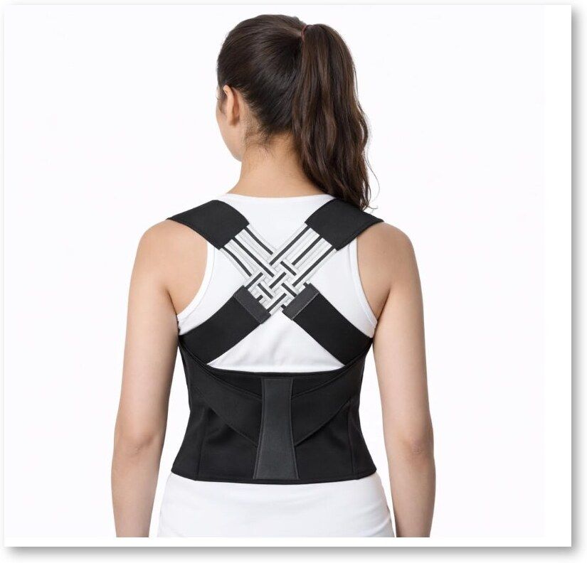 X Cross Back Support Brace Gym Office Home Everyday Use Back / Lumbar Support-image-34