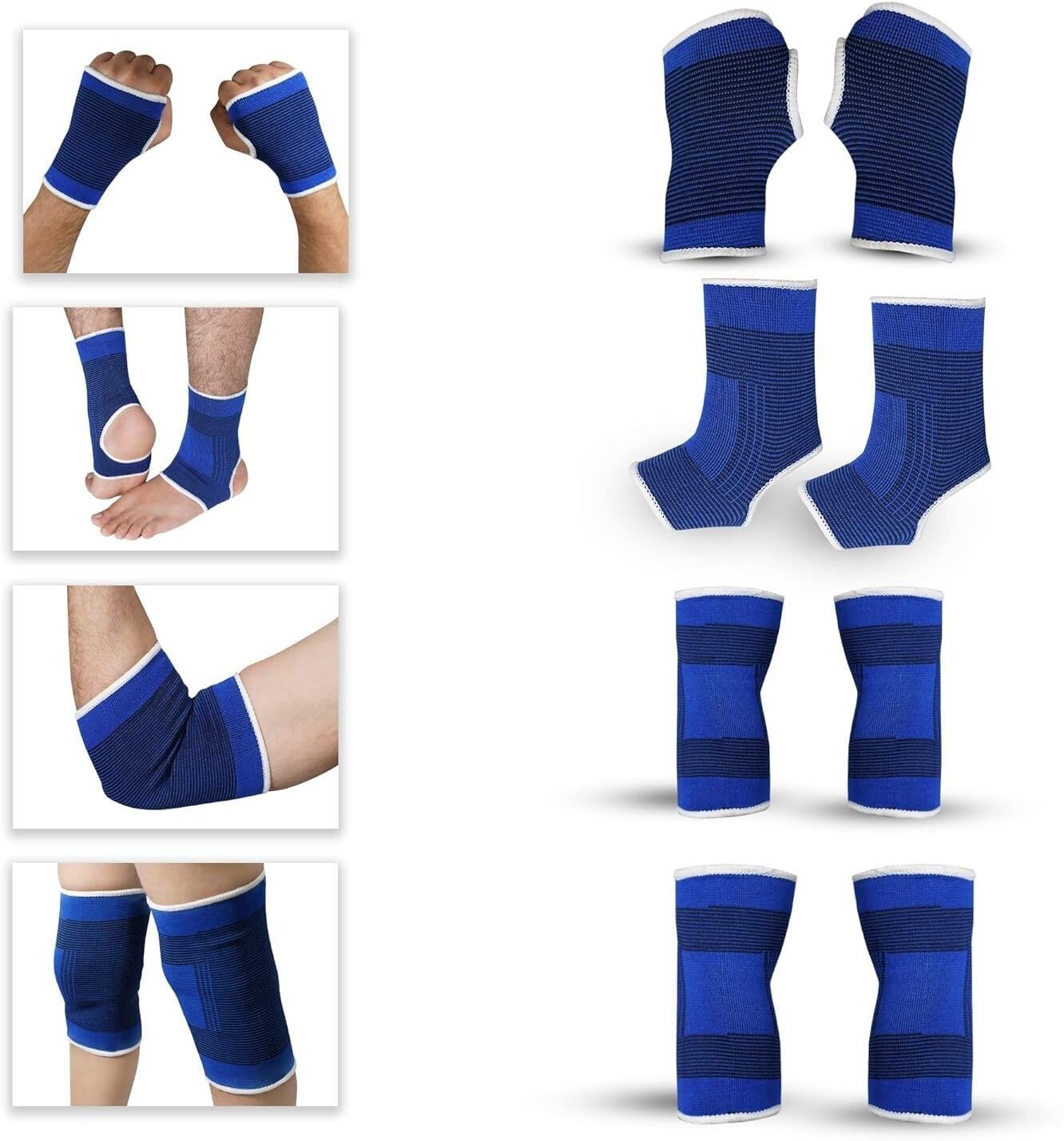 puthak Combo of Palm Gloves+ Knee Support + Elbow Support + Ankle Support | 4 in 1 Pack Hand Support-picture-30
