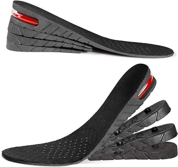 Height Increase Insoles 4-Layer Heel Orthotic Adjustable Comfortable Breathable Insole-image-18
