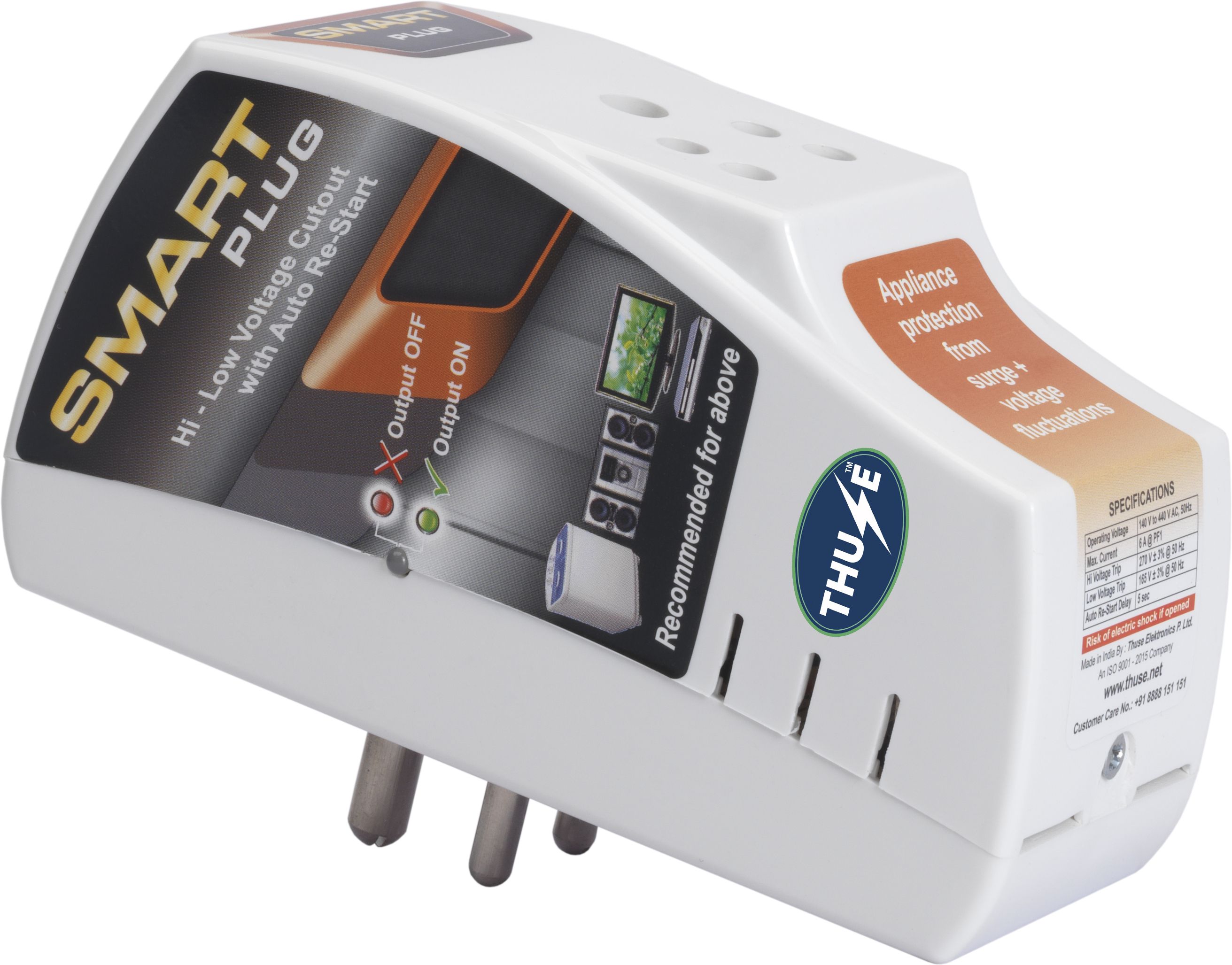 Smart Plug 6A Voltage Protector for TV and Home Devices 4000V Pin Type-image-38