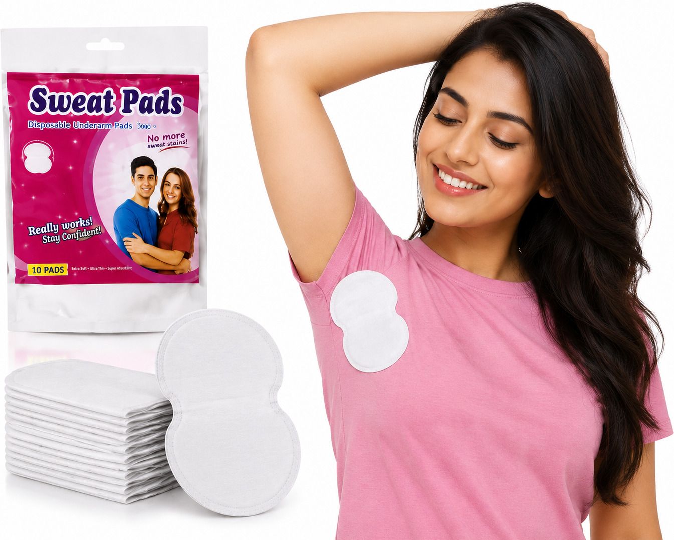 sweatpad Disposable Underarm Sweat Pads (Pack of 1) Sweat Pads-picture-23