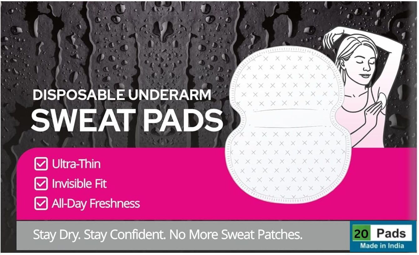 rhhg e com Disposablle Undearm Sweat Pads Prevents Stains, Absorbs Sweat & Unpleasant 20. Sweat Pads-picture-6