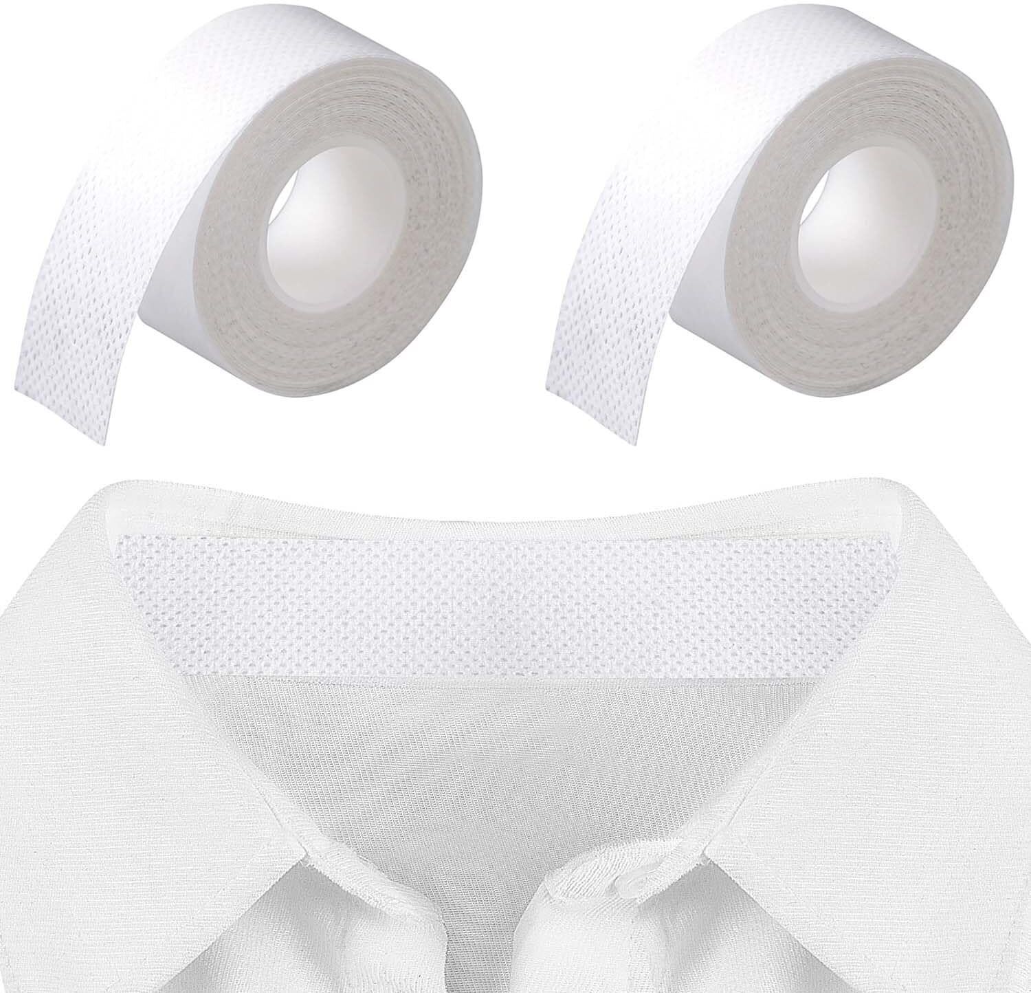 2 Rolls Collar Sweat Pads Self Adhesive Shirt Neck Protector Tape Sweat Pads-image-9