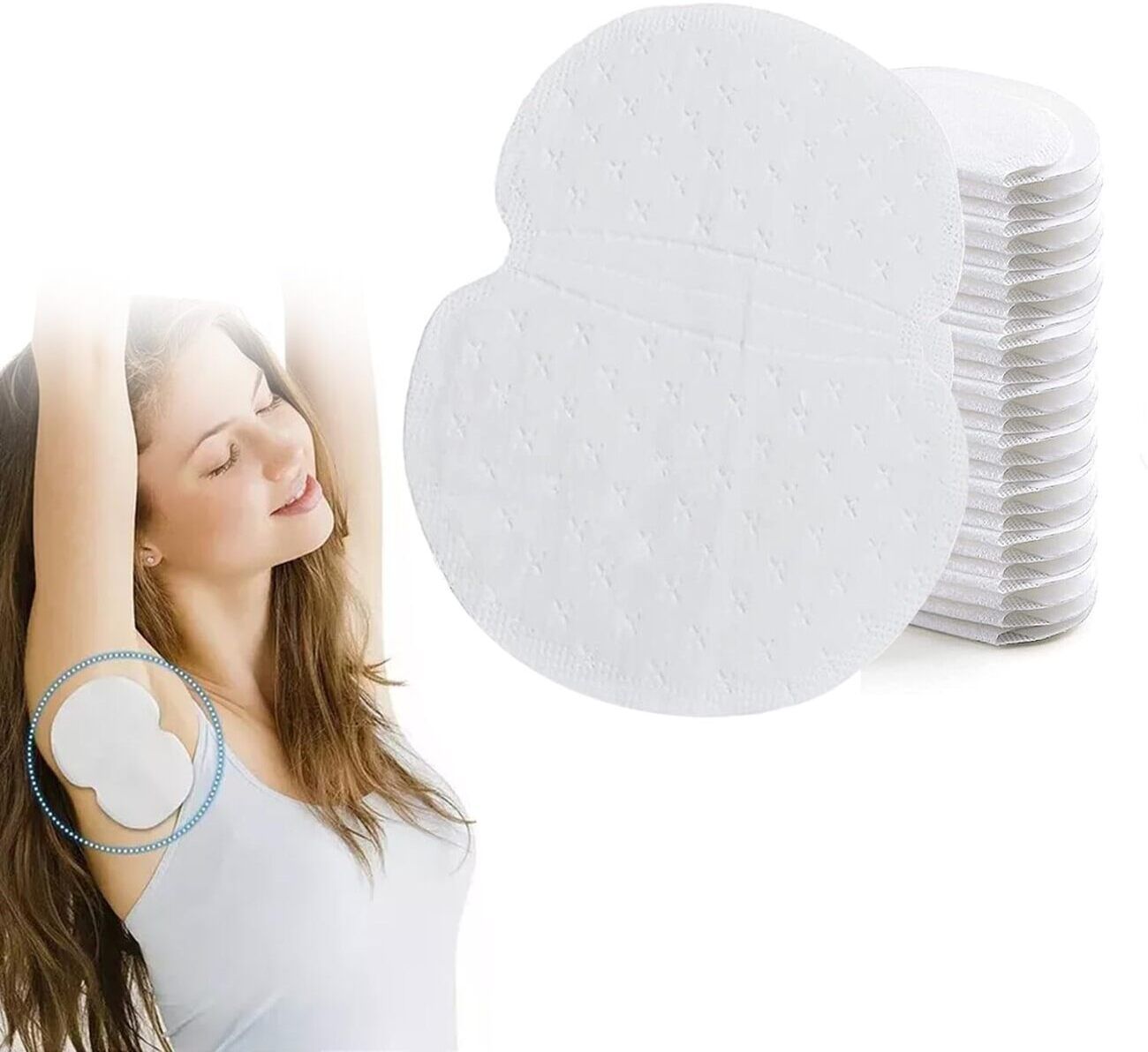 rhhg e com Premium Sweat Underarm Pads – Disposable 12x11 cm, 20pcs Sweat Pads-picture-10