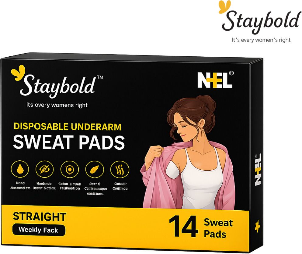 staybold Sweat Pads for Underarms | Sweat & Stain Protection | Daily Freshness | 14 Pads Sweat Pads-picture-35
