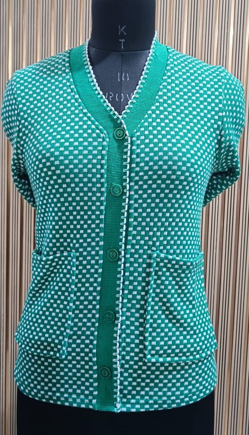 keshavi Men Solid V Neck Green Sweater-picture-15