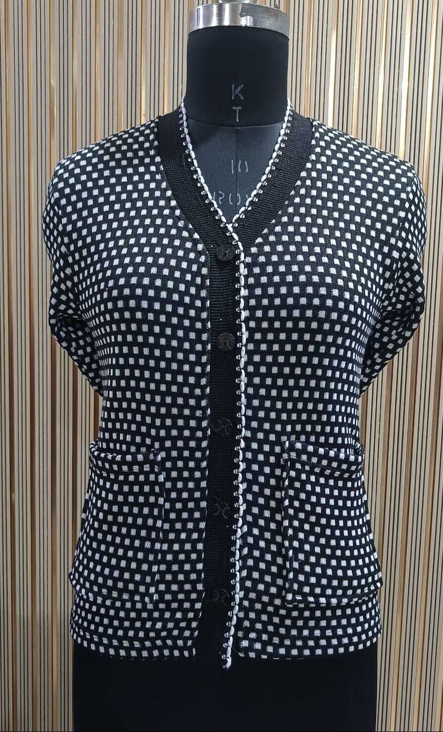 Men Solid V Neck Black Sweater-image-24