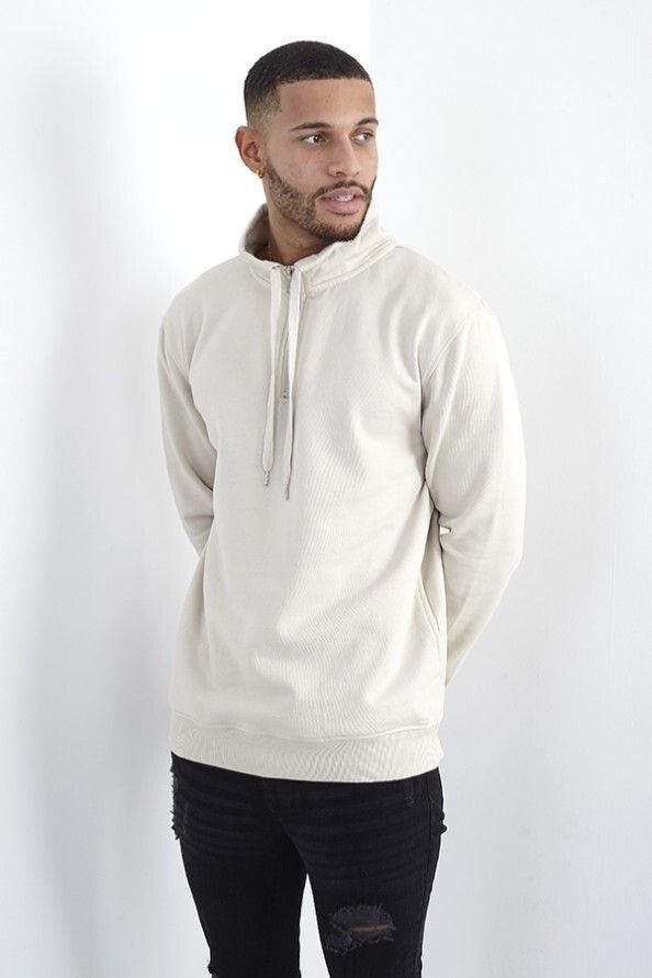 brave soul Men Solid High Neck White Sweater-picture-26