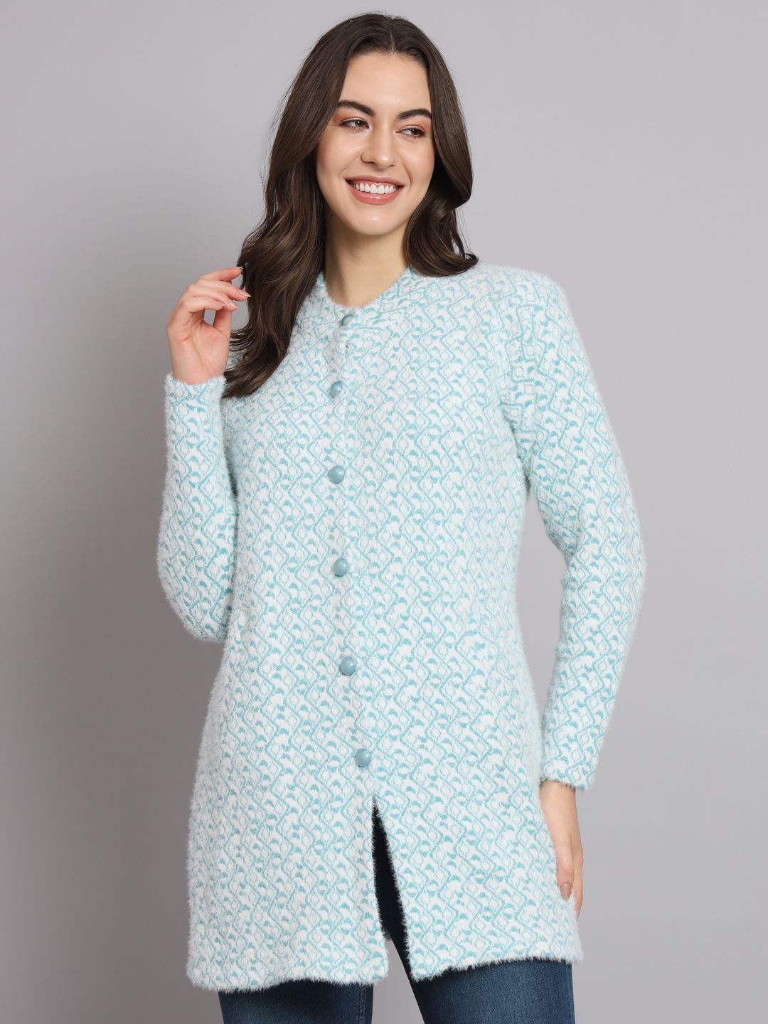 asdf Wool Blend Embellished Coat For Women-picture-12