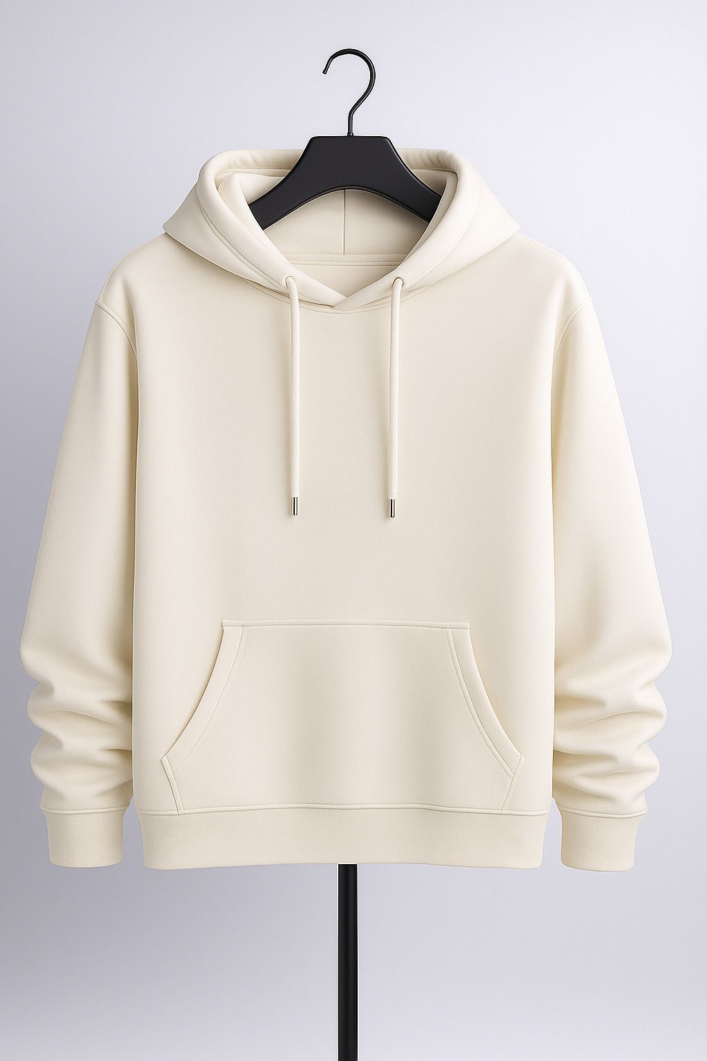 Men Solid Hooded Neck Blue Sweater-image-49