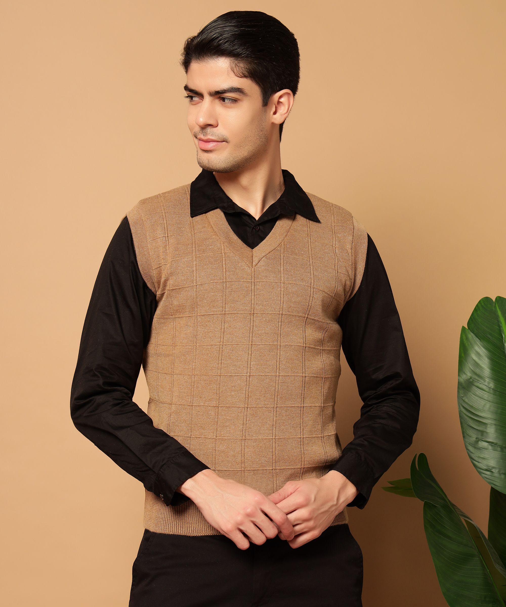 myles Men Solid V Neck Multicolor Sweater-picture-18