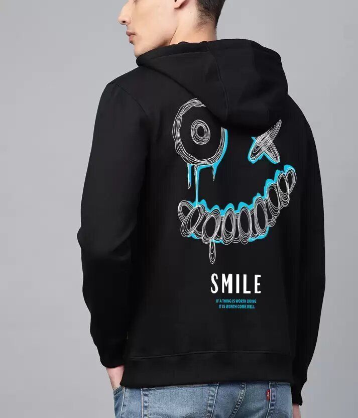 ramzox Men Full Sleeve Printed Hooded Sweatshirt-picture-17