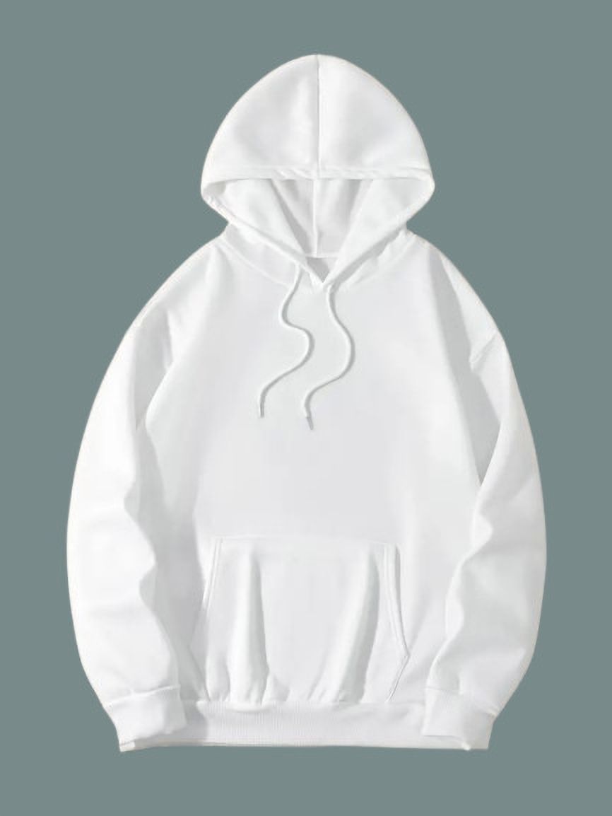 Men Full Sleeve Solid Hooded Sweatshirt-image-26