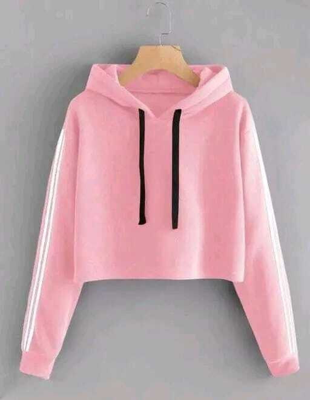 Women Full Sleeve Striped Hooded Sweatshirt-image-15