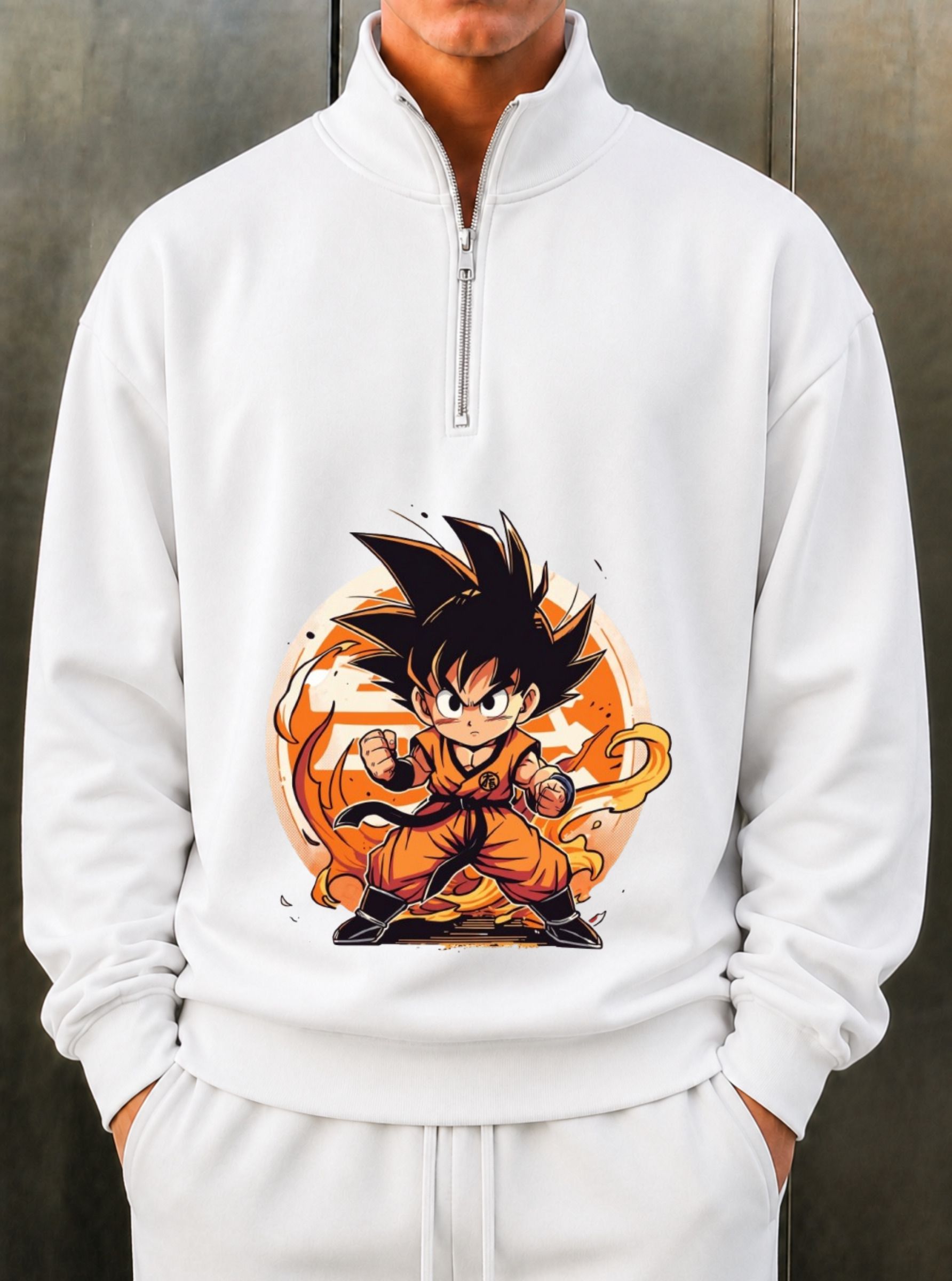 chain link Men Full Sleeve Printed Hooded Sweatshirt-picture-14
